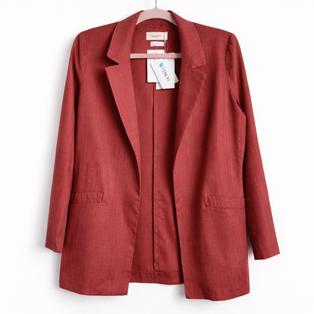 Level 99 Rose Linen Blazer – Sustainable TENCEL™ Blend Size: XS